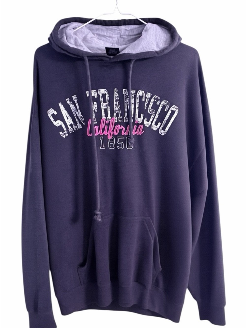 San Francisco California Graphic Hoodie - Gray